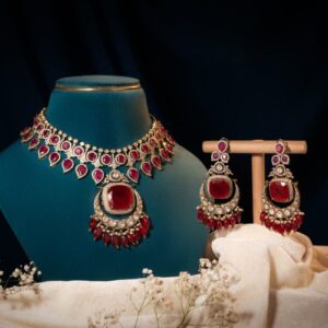 RubyVelour Kundan Polki Set - 20% OFF