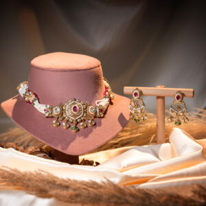 Regalisse Pearl Kundan choker Set - 20% OFF