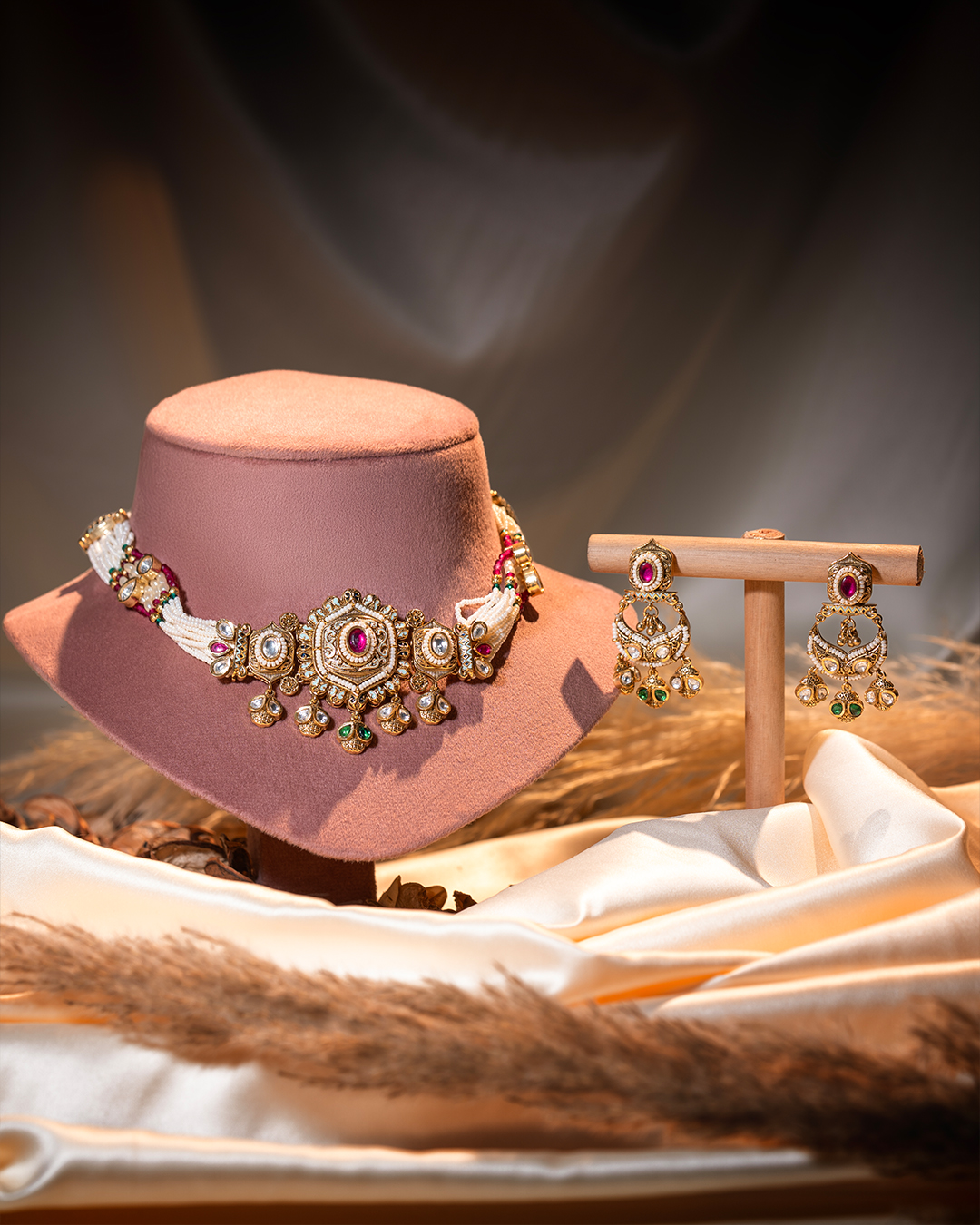 Regalisse Pearl Kundan choker Set - 20% OFF