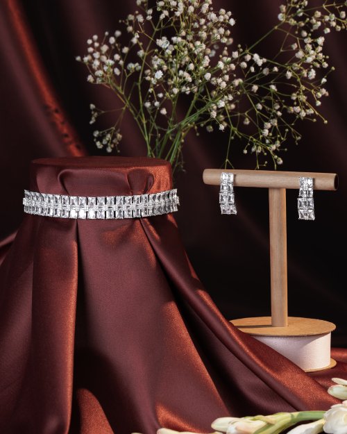 Ethereal White AD Choker set - 30% OFF