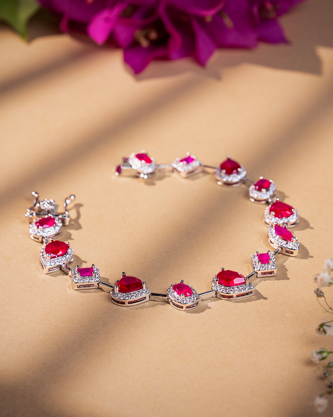 Rose Elegance Tennis Bracelet - 30% OFF